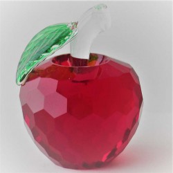 Kristallglas Apfel Rot