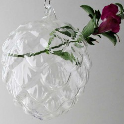 Glas Tannenzapfen Form Vase...