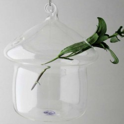 Glas Hausform Vase klar...