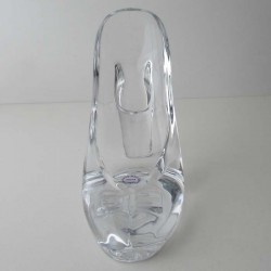 Glas Damenschuh 13cm Kristall