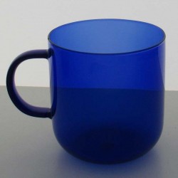 Glas blau 350ml Kaffee...