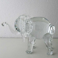 Elefant massiv Glas