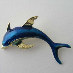Delfin Blau Emaille...